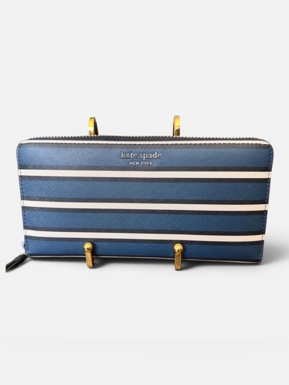 Kate Spade New York Cameron York Three Tone Lg Slim Saffiano Wallet | EUC